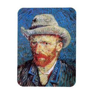 Magnet Flexible Vincent Van Gogh Autoportrait Avec Casquette Gray