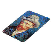 Magnet Flexible Vincent Van Gogh Autoportrait Avec Casquette Gray  (Côté Gauche)