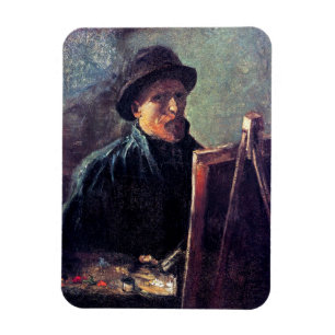 Magnet Flexible Vincent Van Gogh - Autoportrait chapeau de feutre