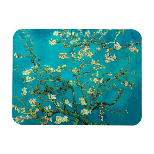 Magnet Flexible Vincent Van Gogh Blossoming Almond Tree Floral Art (Horizontal)