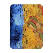 Magnet Flexible Vincent Van Gogh - Champ de blé avec corbeaux noir (Vertical)