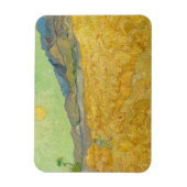 Magnet Flexible Vincent van Gogh - Champ de blé avec un moissonneu (Vertical)