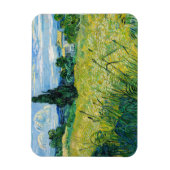 Magnet Flexible Vincent van Gogh - Champ de blé vert avec Cypress (Vertical)