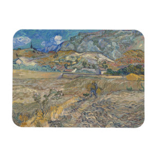 Magnet Flexible Vincent Van Gogh, Champ fermé avec paysan