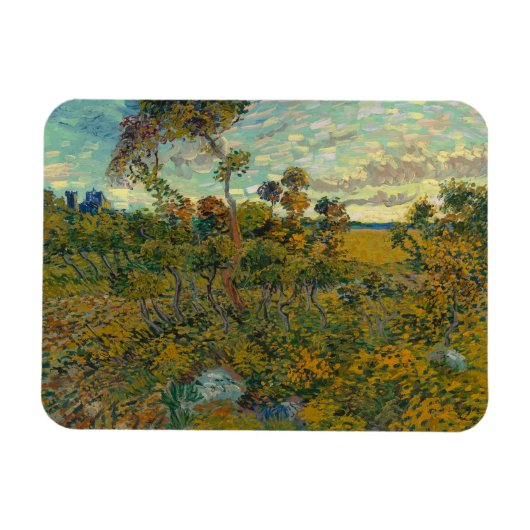 Magnet Flexible Vincent Van Gogh, Coucher De Soleil À Montmajour (Horizontal)