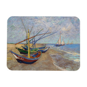 Magnet Flexible Vincent van Gogh - Fishing Boats on the Beach