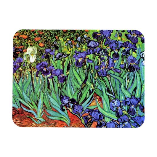 Magnet Flexible Vincent Van Gogh - Irises - Art de l'amour des fle (Horizontal)
