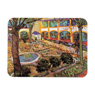 Magnet Flexible Vincent Van Gogh - Jardin De L'Hôpital À Arles