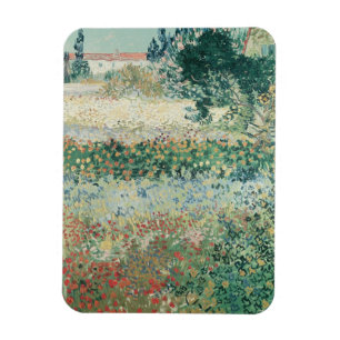 Magnet Flexible Vincent van Gogh Jardin en fleurs, Arles, 1888