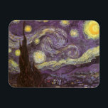 Magnet Flexible Vincent van Gogh - La Nuit étoilée<br><div class="desc">La Nuit étoilée (1889) de Vincent van Gogh est une peinture de paysage naturaliste de style post-impressionniste ancien. Une vue d'une ville dans une vallée la nuit avec des nuages tourbillonnants, des étoiles brillantes et un beau croissant de lune jaune doré. Elle a été peinte de jour de mémoire et...</div>