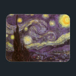 Magnet Flexible Vincent van Gogh - La Nuit étoilée<br><div class="desc">La Nuit étoilée (1889) de Vincent van Gogh est une peinture de paysage naturaliste de style post-impressionniste ancien. Une vue d'une ville dans une vallée la nuit avec des nuages tourbillonnants, des étoiles brillantes et un beau croissant de lune jaune doré. Elle a été peinte de jour de mémoire et...</div>