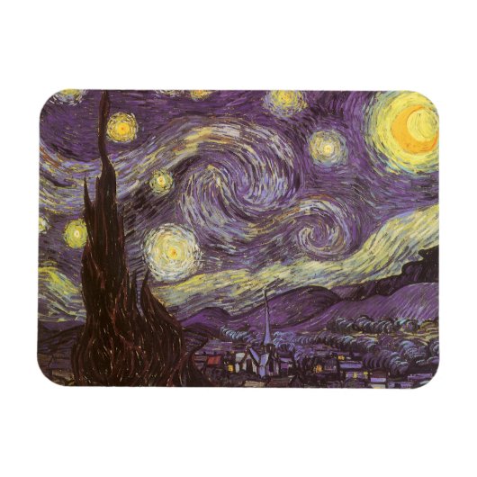 Magnet Flexible Vincent van Gogh - La Nuit étoilée (Horizontal)