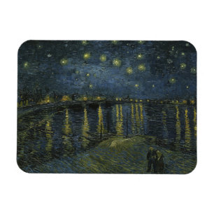 Magnet Flexible Vincent Van Gogh, La nuit étoilée sur le Rhône