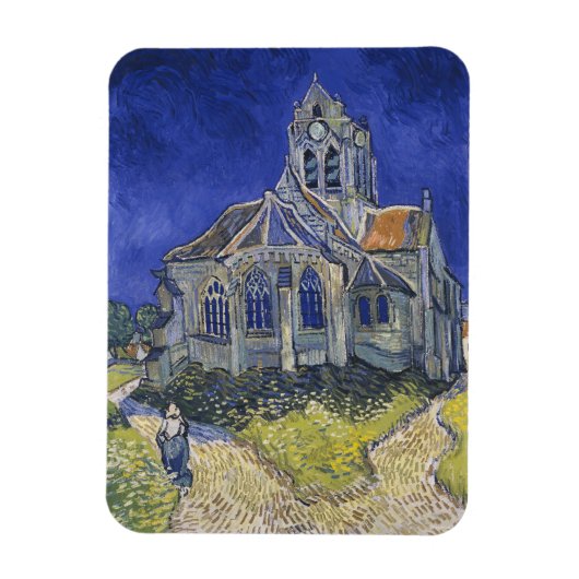 Magnet Flexible Vincent Van Gogh, L'église d'Auvers (Vertical)