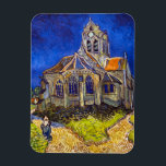 Magnet Flexible Vincent van Gogh - L'église d'Auvers<br><div class="desc">L'église d'Auvers / l'Eglise à Auvers-sur-oise par Vincent Van Gogh en 1890</div>