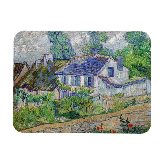 Magnet Flexible Vincent van Gogh - Maisons à Auvers (Horizontal)