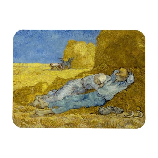 Magnet Flexible Vincent Van Gogh - Mion, Repos / Travail / Siesta (Horizontal)