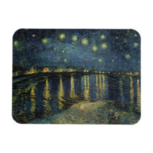 Magnet Flexible Vincent van Gogh   Nuit étoilée sur le Rhône
