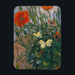 Magnet Flexible Vincent van Gogh - Papillons et papillons<br><div class="desc">Papillons et pavots - Vincent van Gogh,  Huile sur toile,  1890</div>