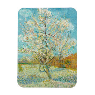 Magnet Flexible Vincent van Gogh - Pêcher rose en fleurs