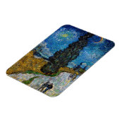 Magnet Flexible Vincent van Gogh - Route avec Cypress et Star (Côté Gauche)