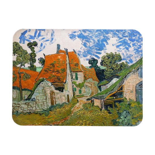 Magnet Flexible Vincent van Gogh - Rue à Auvers-sur-Oise (Horizontal)