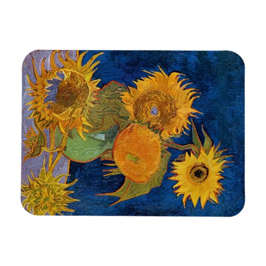 Magnet Flexible Vincent Van Gogh - Sunflowers, 2e version (Horizontal)