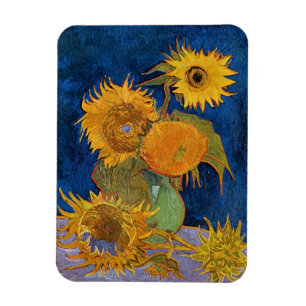 Magnet Flexible Vincent Van Gogh - Sunflowers, 2e version