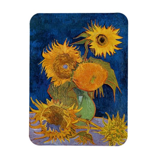 Magnet Flexible Vincent Van Gogh - Sunflowers, 2e version (Vertical)