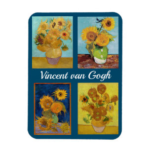 Magnet Flexible Vincent Van Gogh Sunflowers Serie