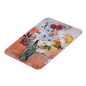 Magnet Flexible Vincent van Gogh - Vase avec Roses et anémones (Côté Gauche)