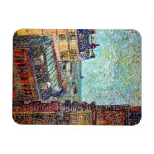 Magnet Flexible Vincent Van Gogh - Vue Sur Paris Pointillisme Art (Horizontal)