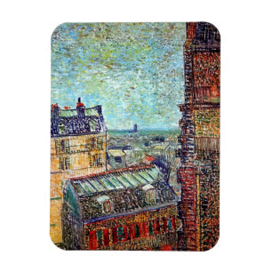 Magnet Flexible Vincent Van Gogh - Vue Sur Paris Pointillisme Art
