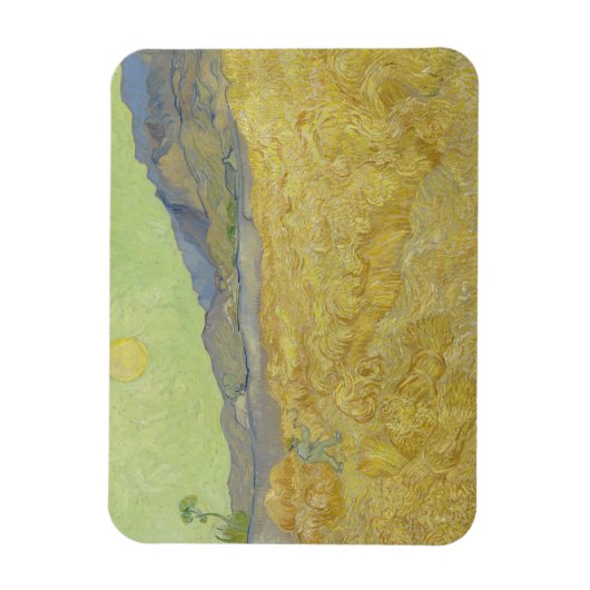 Magnet Flexible Vincent Van Gogh, Wheatfield Avec Une Faucheuse (Vertical)