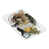 Magnet Flexible Vintage Alphonse Mucha (Côté Droit)