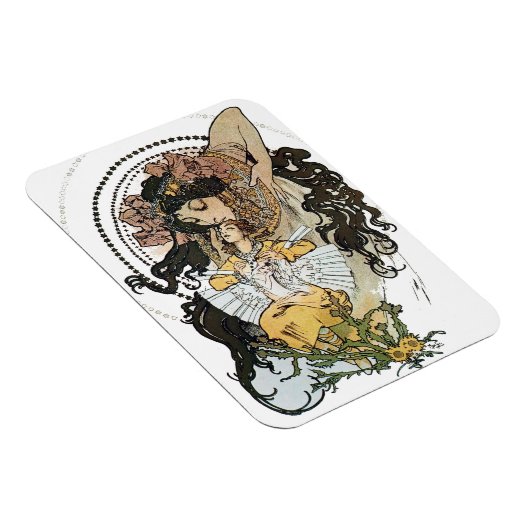 Magnet Flexible Vintage Alphonse Mucha (Côté Droit)