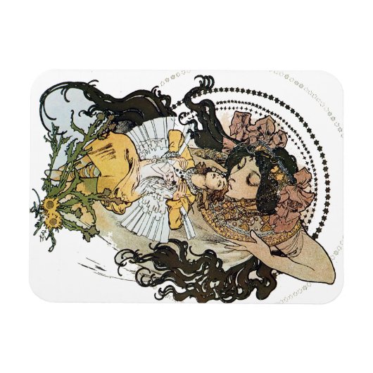 Magnet Flexible Vintage Alphonse Mucha (Horizontal)