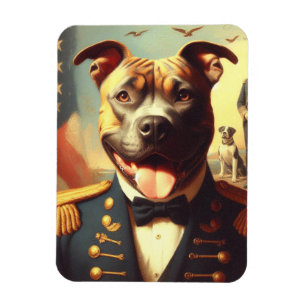 Magnet Flexible Vintage American Pit Bull Terrier Peinture