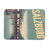 Magnet Flexible Vintage Autriche capitale salzbourg skyline (Horizontal)