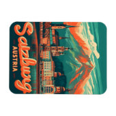Magnet Flexible Vintage Autriche capitale salzbourg skyline (Horizontal)