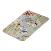 Magnet Flexible Vintage avec papillons (Côté Gauche)