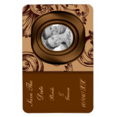 Magnet Flexible Vintage (Brown foncé) (Vertical)