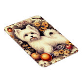 Magnet Flexible Vintage Cute Maltais (Côté Droit)