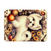Magnet Flexible Vintage Cute Maltais (Horizontal)