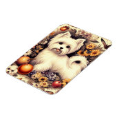 Magnet Flexible Vintage Cute Maltais (Côté Gauche)