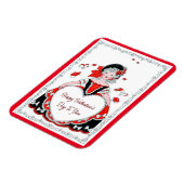 Magnet Flexible Vintage dame de Valentine's (Côté Gauche)