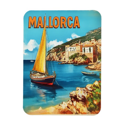 Magnet Flexible Vintage de Majorque (Vertical)
