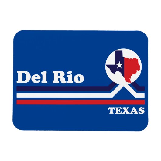 Magnet Flexible Vintage Del Rio Texas (Horizontal)
