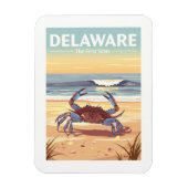 Magnet Flexible Vintage Delaware (Vertical)
