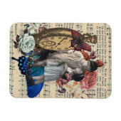 Magnet Flexible Vintage Enfants & Collage Floral (Horizontal)